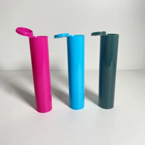 25×114 mm Translucent Child-Resistant Pop-Top Tube