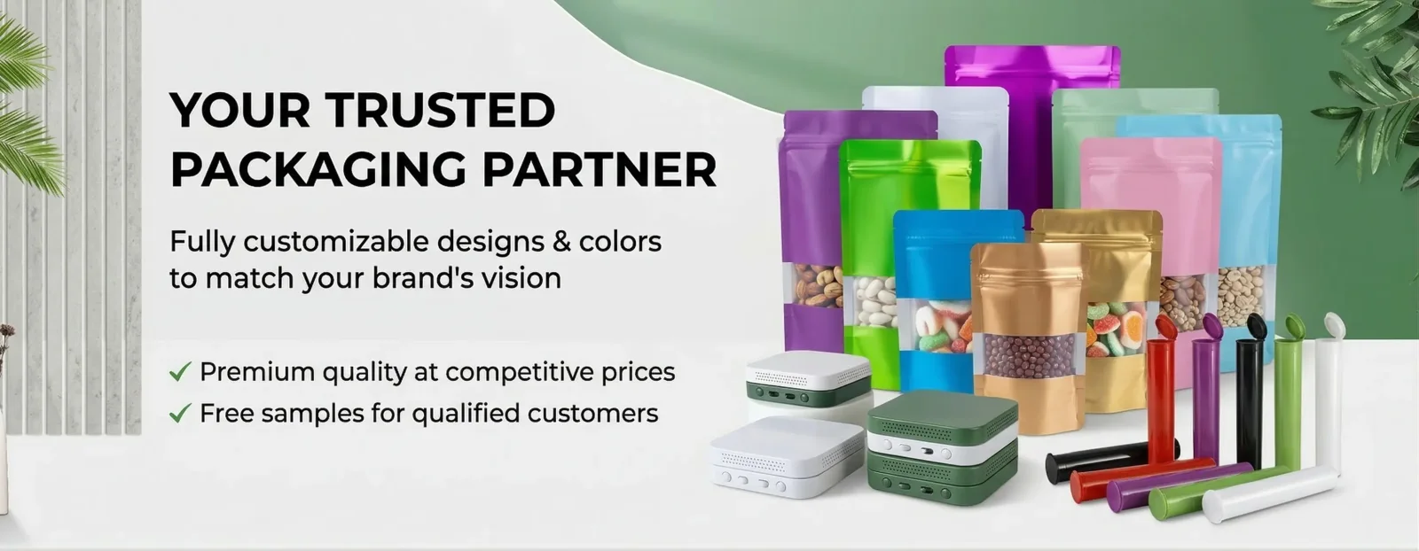 Custom Mylar Bags, Jars & Packaging | KATADY Banner